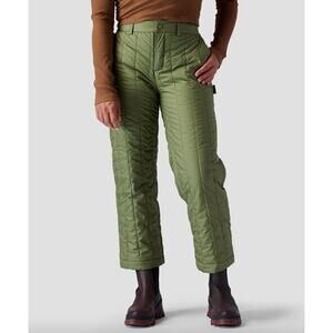 Backcountry Women's Oakbury Synthetic Quilted Pant Insulated Olive Green 8